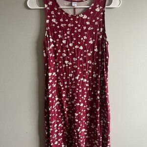 Old Navy Red Floral Dress